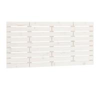 Vidaxl Wall Headboard White 146X3X63 Cm Solid Wood Pine, White