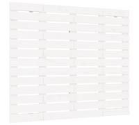 Vidaxl Wall Headboard White 146X3X91.5 Cm Solid Wood Pine, White