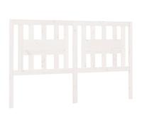 vidaXL Headboard White 146X4X100 Cm Solid Wood Pine, White