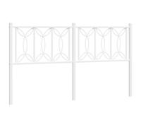 (white, 150 cm) vidaXL Metal Headboard Bedroom Home Decor Bed Header Bed Headboard White 80 cm