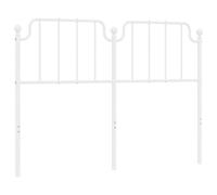 (white, 150 cm) vidaXL Metal Headboard Bedroom Home Decor Bed Header Guest Room Bed Headboard
