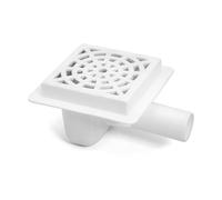 White 150X150mm Floor Waste Drain Gully Trap 50mm Outlet