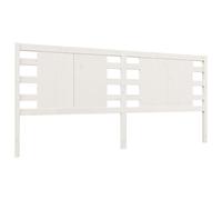 vidaXL Headboard White 156X4X100 Cm Solid Wood Pine, White