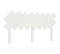 Vidaxl Bed Headboard White 159.5X3X80.5 Cm Solid Wood Pine, White