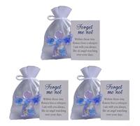 White 15cm Forget Me Not Angel Keepsake with Elegant for Crystal Detailing, Heartfelt Memorial Ornament for Home Décor and Comfort in Times of Loss(3)