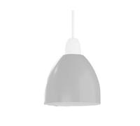 White 15Cm Metal Lamp Shade Easy Fit E27 For Kitchen, Bedroom & Living Room