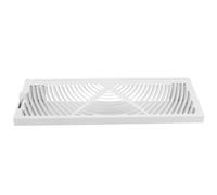 White 15x4.6 Inch Floor Vent Cover Diffuser for Air Conditioning & Heating Adjustable Lever HVAC Register Grate for Home Ventilation System