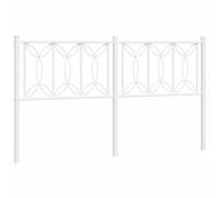(white, 160 cm) vidaXL Metal Headboard Bedroom Home Decor Bed Header Bed Headboard White 80 cm