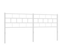 vidaXL Metal Headboard White 160 cm