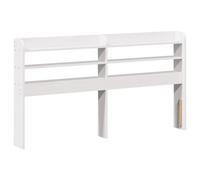 (white, 160 x 16 x 82 cm) vidaXL Headboard with Shelves Bed Header Bed Headboard Solid Wood Pine