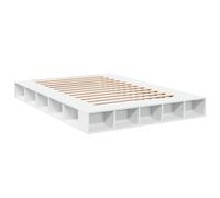 (white, 160 x 200 cm) vidaXL Bed Frame Home Bed Base Brown Oak 180x200 cm Super King Engineered Wood