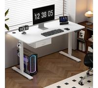MCC Direct Electric Desk Height Adjustable Standing/sitting Computer Desk 160Cm White