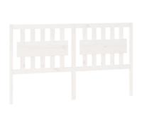 Headboard Solid Pine White 165.5x100 cm Minimal Clean Lines Durable Backrest