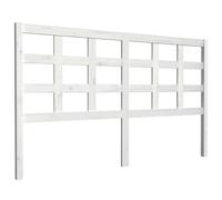 vidaXL Bed Headboard White 165.5X4X100 Cm Solid Wood Pine, White