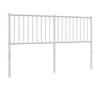vidaXL Metal Headboard White 160 Cm, White