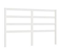 vidaXL Bed Headboard White 166X4X100 Cm Solid Wood Pine, White