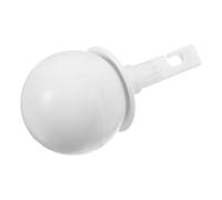White 16mm Rolling Ball Cane Tip with 360 Swivel Hook Head | Uneven Ground and Stairs Approach, Hardened Steel Roller, High-durability Polymer, 1 Pcs