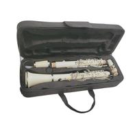 White 17 Keys G Tune Clarinet Bakelite Body Sliver Plated Keys Clarinet Musical Instrument With Case Clarinet Kit