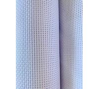 White 18 Count Aida Cross Stitch Fabric Different Sizes 2 Pieces (12X12)