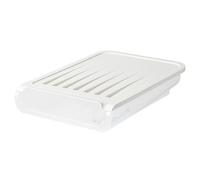 (White) 18 Grid Kitchen Egg Storage Eggs Holder Stackable Freezer Dust-proof And Portable Egg Storage Container