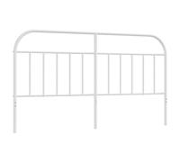 (white, 180 cm) vidaXL Metal Headboard Bedroom Accessory Bed Header Decorative Bed Headboard