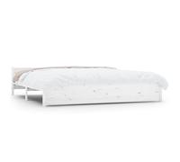 (white, 180 x 200 cm) vidaXL Solid Wood Bed Frame Home Wooden Bedstead Bed Base Multi Colours/Sizes