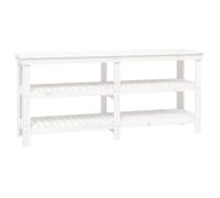vidaXL Work Bench White 181x50x80 cm Solid Wood Pine