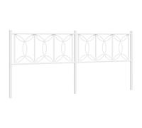 (white, 193 cm) vidaXL Metal Headboard Bedroom Home Decor Bed Header Bed Headboard White 80 cm
