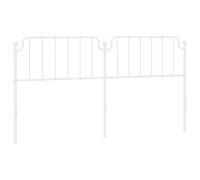 (white, 193 cm) vidaXL Metal Headboard Bedroom Home Decor Bed Header Guest Room Bed Headboard