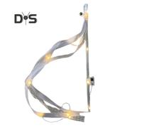 (white, 1pc) 1/10Pcs Light-up Wands for Wedding LED Wedding Wands Streamer with Bell Fairy Ribbon Wand for Wedding New Year Party Concerts Birthdays