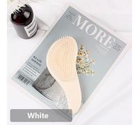 (white) 1pcs Hot Magic Handle Comb Anti-static Massage Hair Brush Tangle Detangle Shower Massage Hairbrush Comb Salon Hair Styling Tool