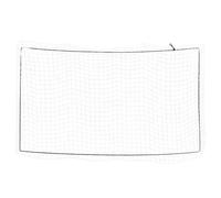 vidaXL White Polypropylene Universal Trailer Cargo Net with Elastic Rope 2.7 x 1.5 m - Weatherproof UV-Resistant Mesh for Truck Bed, SUV & Roof Rack