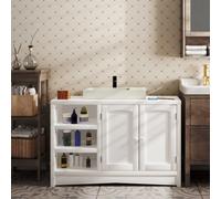White 2 Door Under Sink Cabinet Basin Vanity Storage Cupboard