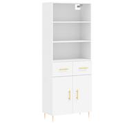(white, 2 doors 2 drawers) vidaXL Highboard Sideboard Cupboard Side Cabinet Grey Sonoma Engineered Wood
