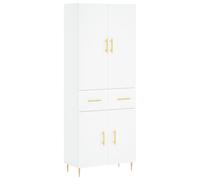 (white, 2 doors 2 drawers) vidaXL Highboard Sideboard Storage Cabinet Side Cabinet White Engineered Wood