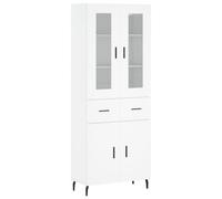vidaXL 4 Door 2 Drawer White Highboard - Size: 180 x 69.5 x 34cm - Wilko