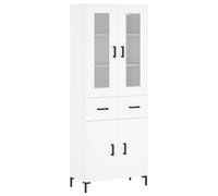 (white, 2 doors 2 drawers) vidaXL Highboard Sideboard Tall Storage Cabinet Side Cabinet Engineered Wood
