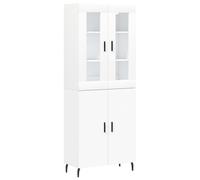 (white, 2 doors) vidaXL Highboard Sideboard Tall Storage Cabinet Side Cabinet Engineered Wood