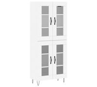 (white, 2 glass doors) vidaXL Highboard Sideboard Storage Cabinet Home Side Cabinet Engineered Wood