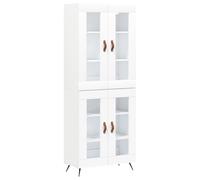 (white, 2 glass doors) vidaXL Highboard Sideboard Tall Storage Cabinet Side Cabinet Engineered Wood