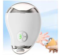 (White) 2 in 1 Electric Polishing Automatic Nail Clippers, 2025 Upgraded Electric Nail Clippers for Baby and Adults, Finger Nail Clippers Nail Trimmer