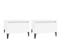 (white, 2 pcs) vidaXL 1/2x Side Table Engineered Wood End Centre Side Table Multi Colours