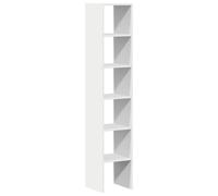 (white, 2 pcs) vidaXL Bookcases Stackable Bookshelf Storage Shelf Book Stand Engineered Wood