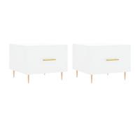 (white, 2 pcs) vidaXL Coffee Table Side Table Sofa Table Telephone Table Engineered Wood