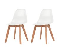 (white, 2 pcs) vidaXL Dining Chairs Dinner Room Seat Resturant Kitchen Chair Dinner Chair