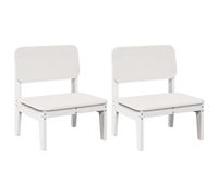 (white, 2 pcs) vidaXL Garden Chair 60x52.5x72 cm Impregnated Wood Pine relax chair