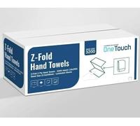 WHITE 2 PLY Z FOLD PAPER HAND TOWELS MULTI FOLD TISSUE CASE of 3200