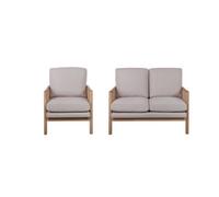White 2 Seater And Chair Bundle Birlea Ida