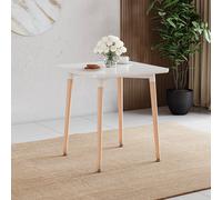 (White, 2 Seater) Batley Wood Dining Table - Square or Rectangle