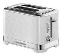 (White, 2 Slice Toaster) Russell Hobbs 28100 Structure Toaster, 4 Slice - Contemporary Design Featuring Lift and Look with Frozen